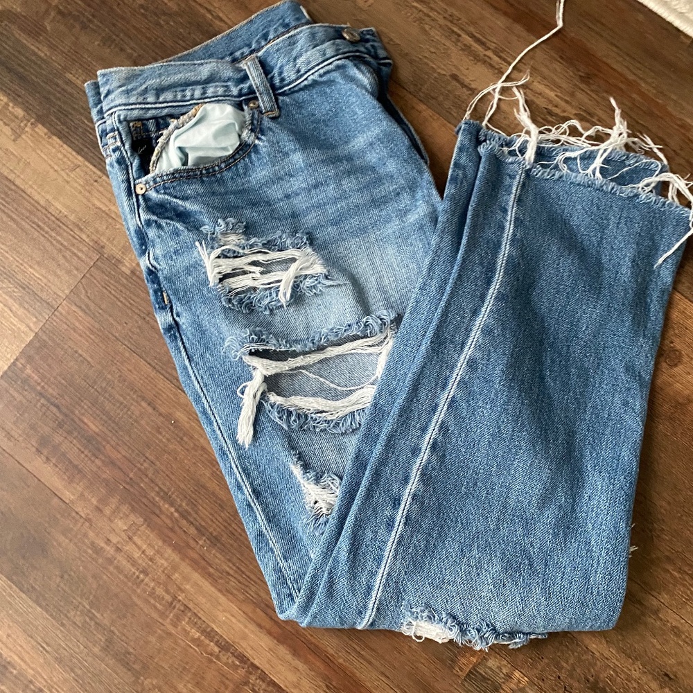 Womens distressed jeans